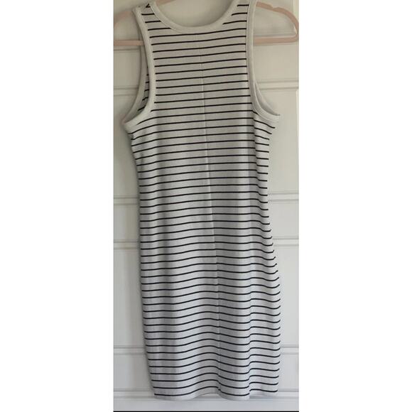 NWT A New Day Women's Ribbed Tank Dress Black and White Striped Size XXL - Picture 2 of 4